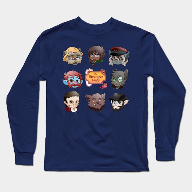 The Whole Chibi Crew Long Sleeve T-Shirt by Sharpe Dresser